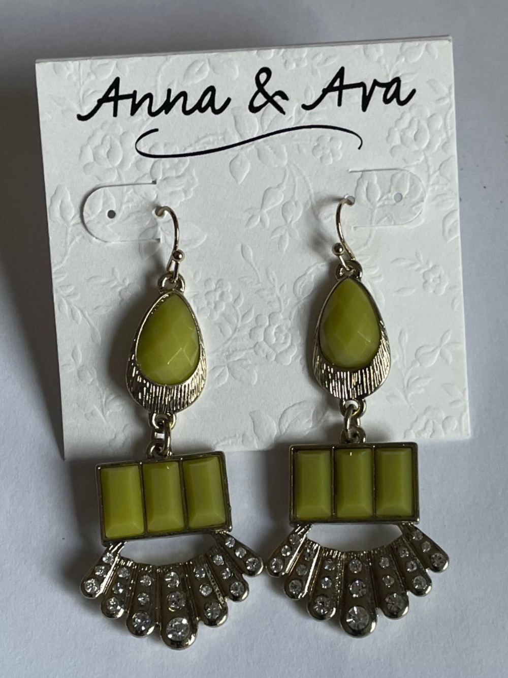 NWT Anna & Ava Gold-tone Dangle Earrings (Pierced)